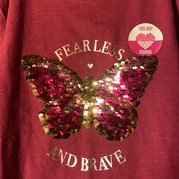 Girls T shirt with color changing sequins - Picture 3 of 5